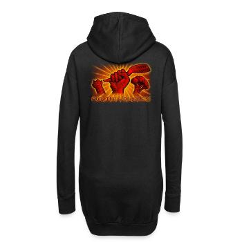 Vegan pour les sans voix - Sweat-shirt à capuche long Femme - noir - Dos