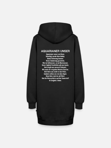 Aquaristik Aquarianer Aquarium Fische Zierfische - Hoodie-Kleid - Schwarz