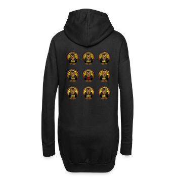 Bären ABI mit Sternen, eine starke Leistung. - Hoodie-Kleid - Schwarz - Hinten