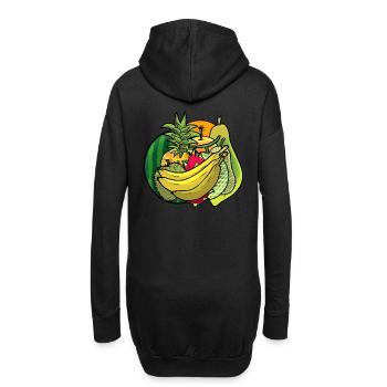 Vitamines d’été Fruits Fruits Rafraîchissement Régime - Sweat-shirt à capuche long Femme - noir - Dos