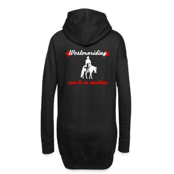 Équitation Western Sport en émotion - Sweat-shirt à capuche long Femme - noir - Dos