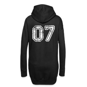 07 - Hoodie-Kleid - Schwarz - Hinten