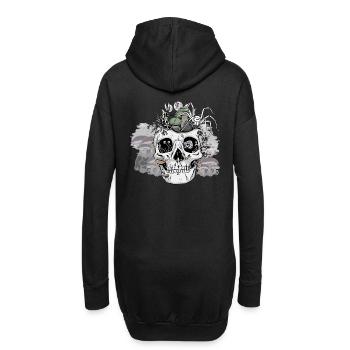 Horreur Halloween Spider Skull Champignons d’automne - Sweat-shirt à capuche long Femme - noir - Dos