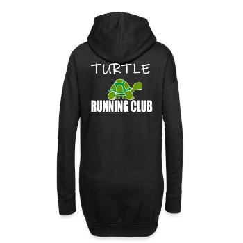 Turtle Turtle Running Club - Maillot de sport running - Sweat-shirt à capuche long Femme - noir - Dos