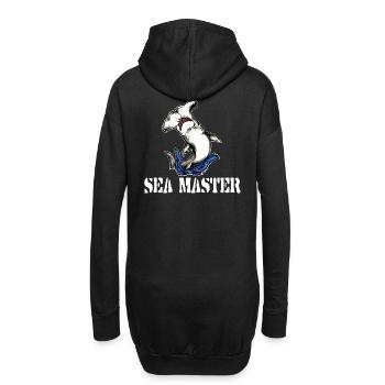 sea master,Hammerhai Seefahrt Shirt Marine tattoo - Hoodie-Kleid - Schwarz - Hinten