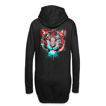 Mushin Ire Channel Remix - Hoodie-Kleid - Schwarz - Hinten