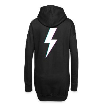 Esthétique Emo Grunge egirl eboy goth gothique rave - Sweat-shirt à capuche long Femme - noir - Dos