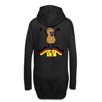 Peanut Baby Athlete Weights Training Allemand - Sweat-shirt à capuche long Femme - noir - Dos