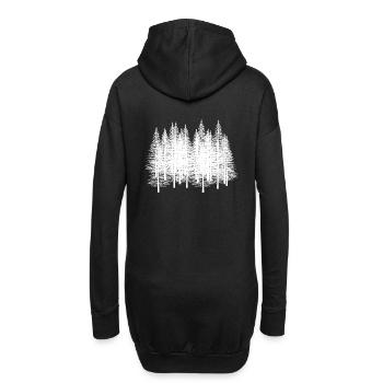 Forêts Forêt Forêt Idée Cadeau Camping - Sweat-shirt à capuche long Femme - noir - Dos