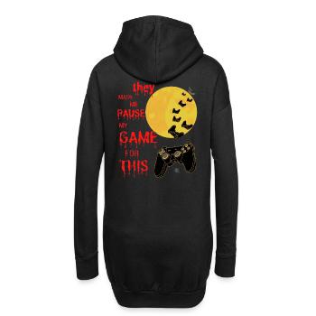 conception de joueurs d’Halloween. Maillot de nerd du jeu - Sweat-shirt à capuche long Femme - noir - Dos