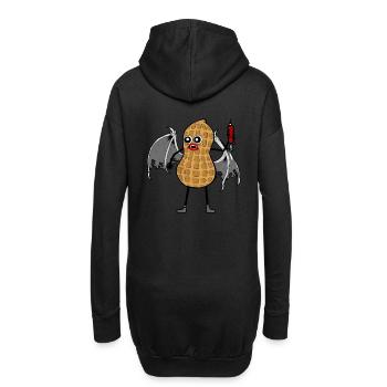 Horror Erdnuss Vampir Halloween Blutsauger Spritze - Hoodie-Kleid - Schwarz - Hinten