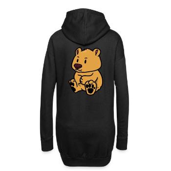 Ours en peluche Animal Snuggle Kids bébé ours en peluche - Sweat-shirt à capuche long Femme - noir - Dos