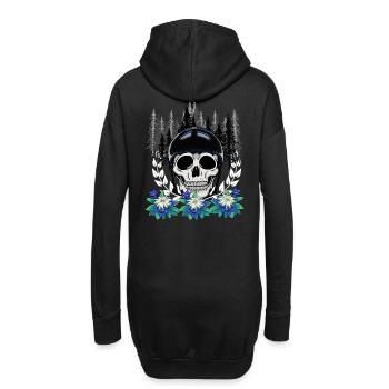 Alpinisme Forêt Sauvage Sports Extrêmes Gentiane Nature - Sweat-shirt à capuche long Femme - noir - Dos