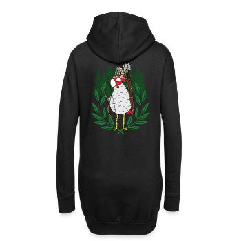 Archer de volaille Chicken Warrior - Sweat-shirt à capuche long Femme - noir - Dos