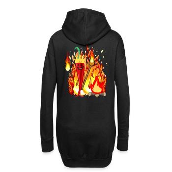 Piment pod paprika ardent chaud cuisinier épicé - Sweat-shirt à capuche long Femme - noir - Dos