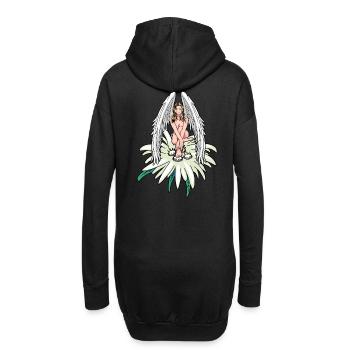 Himmlisch Engel Edelweiß Österreich Schutzengel - Hoodie-Kleid - Schwarz - Hinten