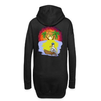 Ahoi Caribbean Island Bateau à rames Seagull Captain Trip - Sweat-shirt à capuche long Femme - noir - Dos