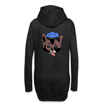 Cat’s Head Sailor Sailor Ship Ahoi maritim - Sweat-shirt à capuche long Femme - noir - Dos