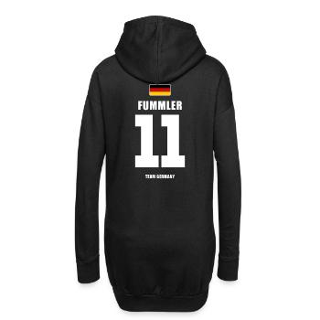 Deutschland Fussball Stürmer Fußball - Hoodie-Kleid - Schwarz - Hinten