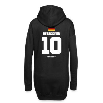 Deutschland Fussball Nr.10 Regisseur Fußball - Hoodie-Kleid - Schwarz - Hinten
