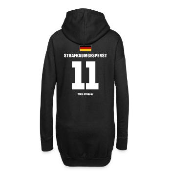 Deutschland Fussball Stürmer Fußball - Hoodie-Kleid - Schwarz - Hinten