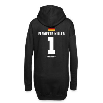 Deutschland Fussball Torwart Fußball - Hoodie-Kleid - Schwarz - Hinten
