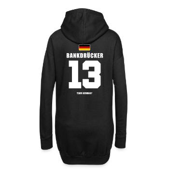 Deutschland Fussball Stürmer Fußball - Hoodie-Kleid - Schwarz - Hinten