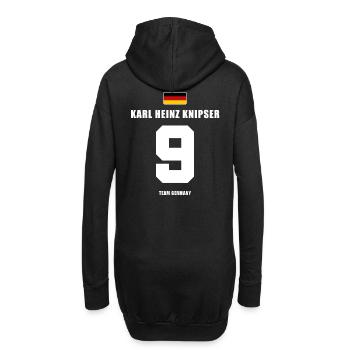 Deutschland Fussball Stürmer Fußball - Hoodie-Kleid - Schwarz - Hinten