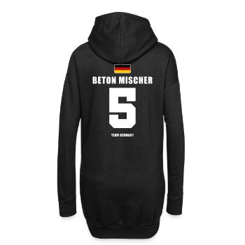 Deutschland Fussball Abwehrspieler Fußball - Hoodie-Kleid - Schwarz - Hinten