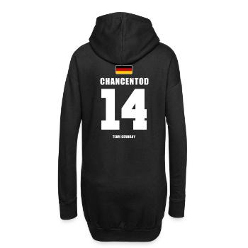 Deutschland Fussball Stürmer Fußball - Hoodie-Kleid - Schwarz - Hinten