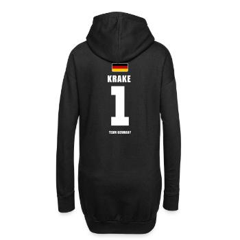 Deutschland Fussball Torwart Fußball - Hoodie-Kleid - Schwarz - Hinten