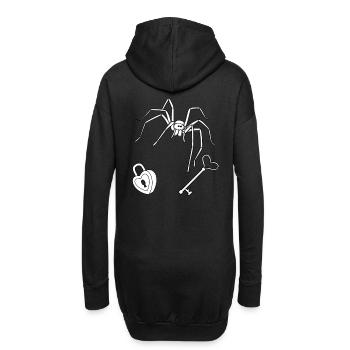 Horreur Halloween Spider Key Lock Guard - Sweat-shirt à capuche long Femme - noir - Dos