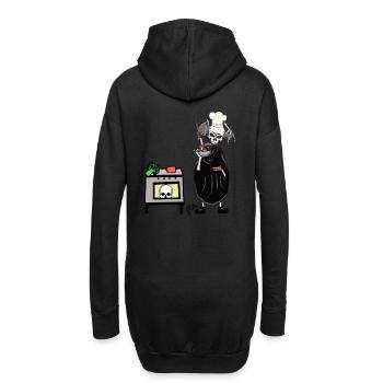 Art culinaire Horreur Halloween Witching Hour Cuisine - Sweat-shirt à capuche long Femme - noir - Dos