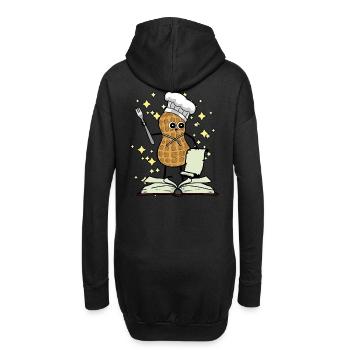 Fantasy Erdnuss Koch Kinder Geburtstagsgeschenk - Hoodie-Kleid - Schwarz - Hinten