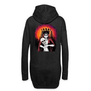 Dark Fantasy Dämon Hexe Satan Satanist Horror - Hoodie-Kleid - Schwarz - Hinten