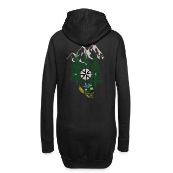 Vacances Famille Loisirs Famille Schnecke - Sweat-shirt à capuche long Femme - noir - Dos