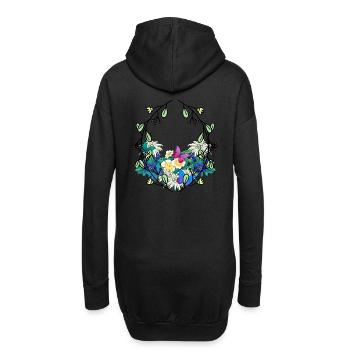 Frühlingsanfang Jahreszeit Naturliebhaber Umwelt - Hoodie-Kleid - Schwarz - Hinten