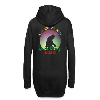 La Laponie appelle que je dois y aller - Sweat-shirt à capuche long Femme - noir - Dos