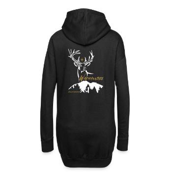 Hunter Gift Waidmannsheil-Jagen est la conservation de la nature - Sweat-shirt à capuche long Femme - noir - Dos
