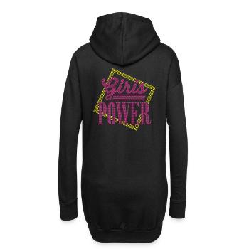 Girls Power - Hoodie-Kleid - Schwarz - Hinten