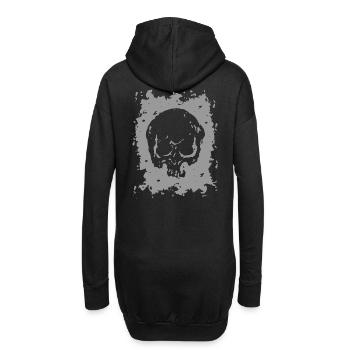 2reborn Skull Head Totenkopf Tot Died Freidhof - Hoodie-Kleid - Schwarz - Hinten