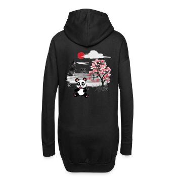 China Pandabär Bär Kinder Asien Wildtiere Kind - Hoodie-Kleid - Schwarz - Hinten