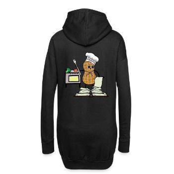 Peanut Cookbook Hobby Chef Cuisinière de cuisine - Sweat-shirt à capuche long Femme - noir - Dos