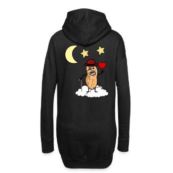 Peanut Grandpa Heaven Jensei’s Death Cloud Reincarnation - Sweat-shirt à capuche long Femme - noir - Dos