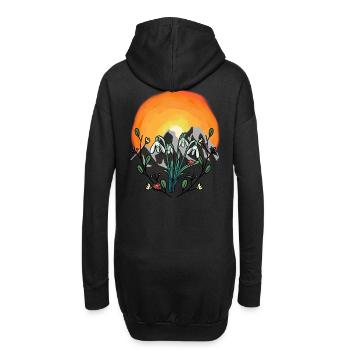 Sunshine Spring Snowdrop Austria - Hoodie Dress - black - Back