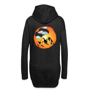 Soleil Amoureux de la nature Alpiniste Herz Alm - Sweat-shirt à capuche long Femme - noir - Dos