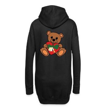 Teddy Camper Tente Tente Nature Vacances En Plein Air - Sweat-shirt à capuche long Femme - noir - Dos