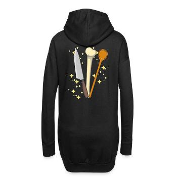 Cuisine magique Kitchen Stars Meat Chef - Sweat-shirt à capuche long Femme - noir - Dos