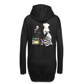 Ghosts Kitchen Horror Midnight Cooking Gourmet - Sweat-shirt à capuche long Femme - noir - Dos