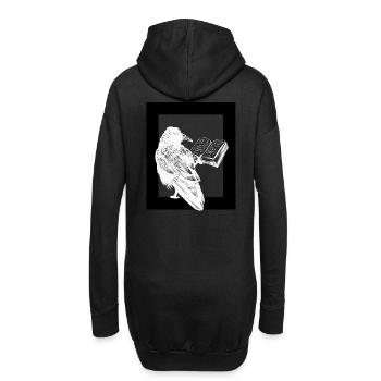 Raven Book Books Magic Occult Spiritual Dark - Sweat-shirt à capuche long Femme - noir - Dos
